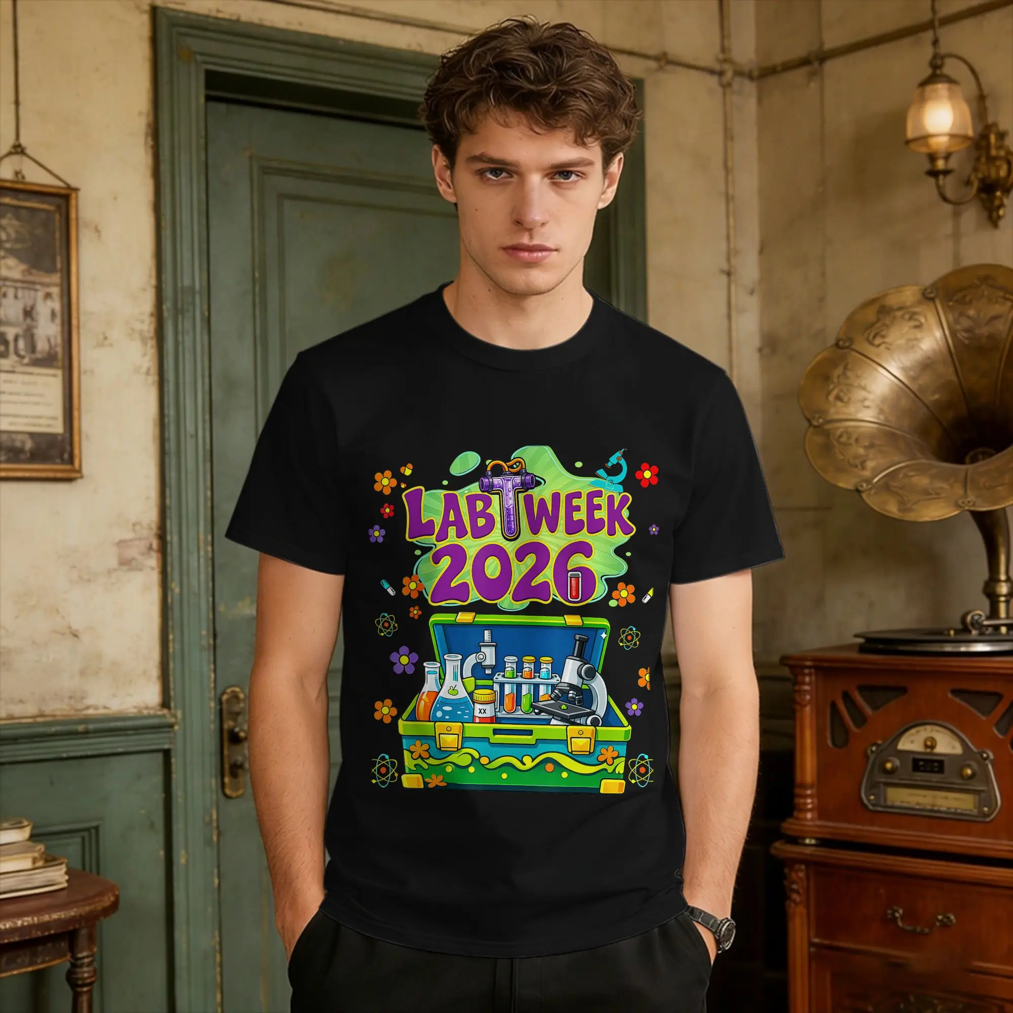 Harajuku T-Shirt Beach Lab Week  Lab Squad Medical Laboratory Technician Team Novelty T Shirts  Cotton Tshirt for Men Clothing