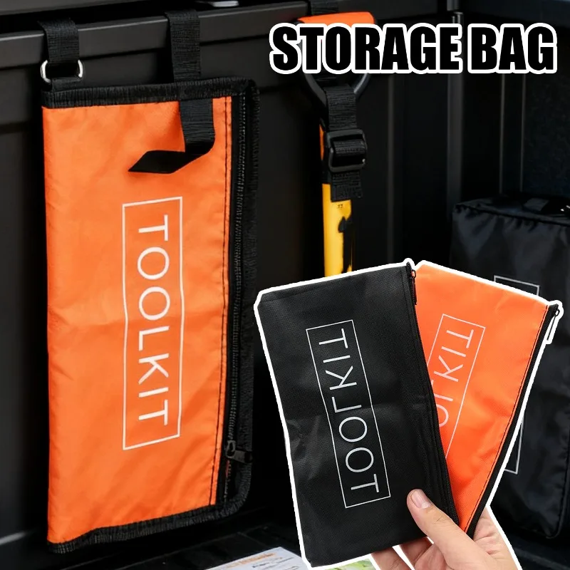 5/1pcs Multi-function Repair Tool Storage Bags with Zipper Waterproof Oxford Cloth Hardware Toolkits Bag Garage Organizer Pouch