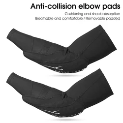 WEST BIKING Sport Protection Elbow Support Motorcycle Skateboard UV Protection Cycling Non-Slip Arm Sleeves Removable Elbow Pads