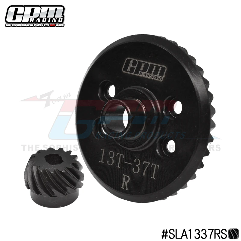 GPM 40Cr Steel Spiral-Cut 37-Tooth Ring & 13-Tooth Pinion Differential Gear