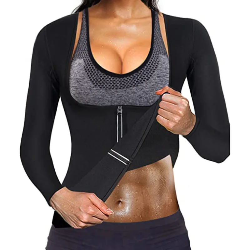 Chest Hugging Long Sleeved Sports Top, Women's Shapewear, Chloroprene Rubber Sportswear