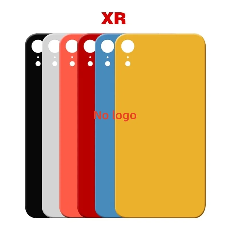 Back Glass For IPhone XR Back Cover Glass Fast Replacement Housing Battery Cover Big Hole Rear Glass with glue