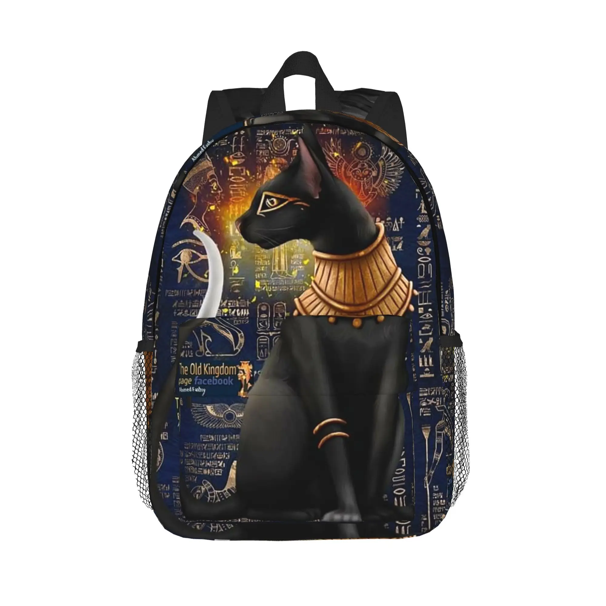 Egyptian Cat Goddess Bastet Backpack Hot Sale Daypack Large Capacity Boys Girls BookBag Shoulder Bags for Men Women School Bag