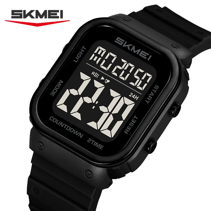 

SKMEI 5Bar Waterproof Chrono Watch Countdown Alarm Clock LED Light Electronics Wristwatches Digital Sports Watches reloj hombre