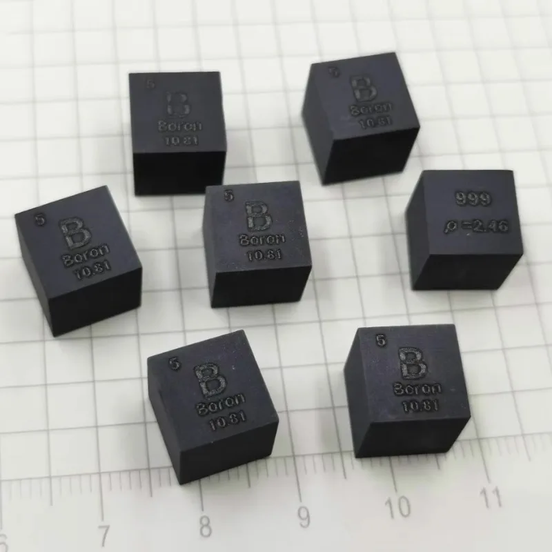 Handgefertigter Wissenschaftlicher Lehrreicher DIY-Bastelbedarf 10mm B 99,9% Bor-Würfel Periodensystem der Elemente
