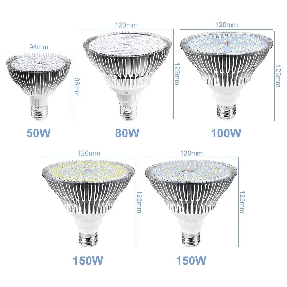 LED 식물 성장등 풀 스펙트럼 식물 램프 E27 식물 전구 E14 UV 램프 온실 꽃 씨앗 LED 수경 재배 성장등