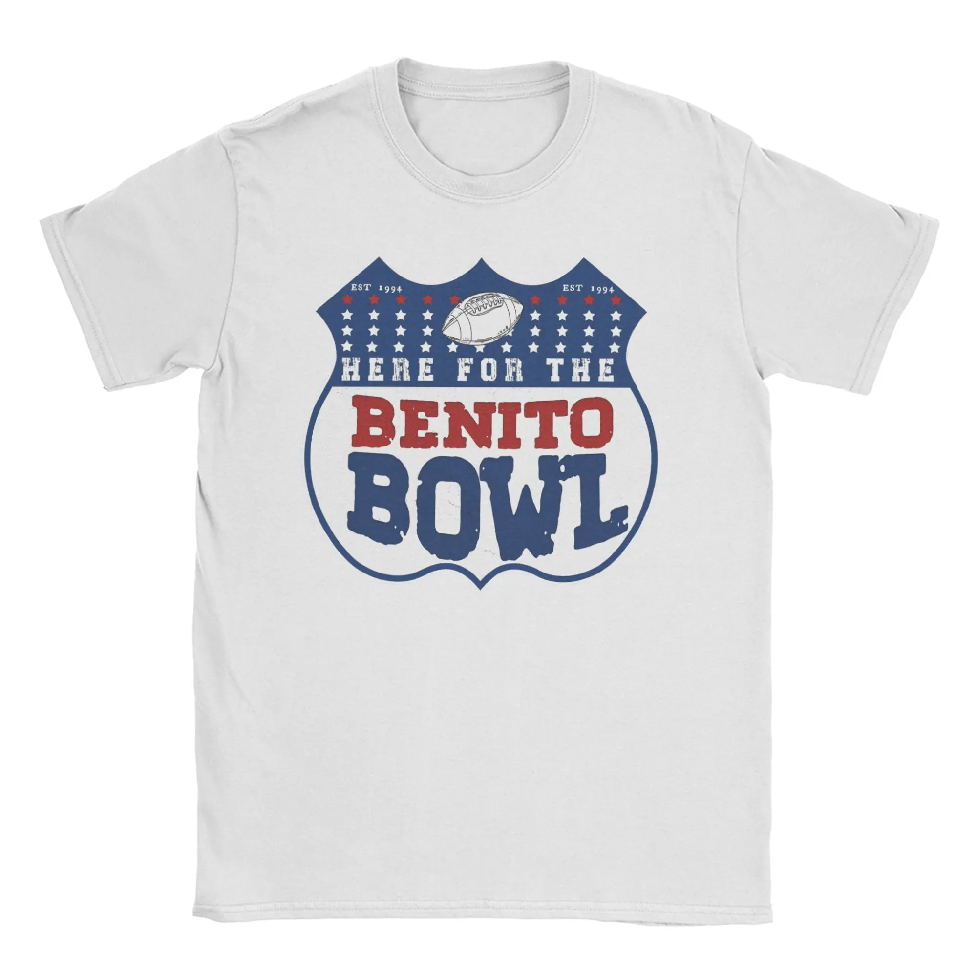 Camisetas Masculinas e Femininas Team Benito Benito Bowl 2026, Camisetas de Algodão de Manga Curta, Camiseta Bad Bunny com Gola Redonda, Roupas Plus S