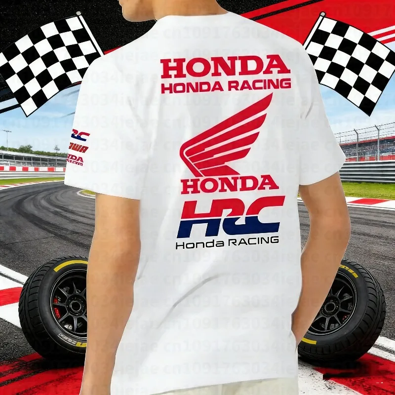 

Новая летняя футболка Honda 2026 для мужчин и женщин, хлопковая рубашка для весны и осени, повседневный топ для мотокросса Honda Paddock