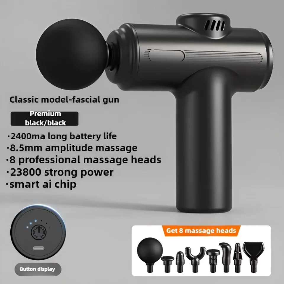 

Профессиональный ручной фасциальный пистолет для тела, фитнеса, спорта, расслабление мышц глубоких тканей, ударное массажное устройство