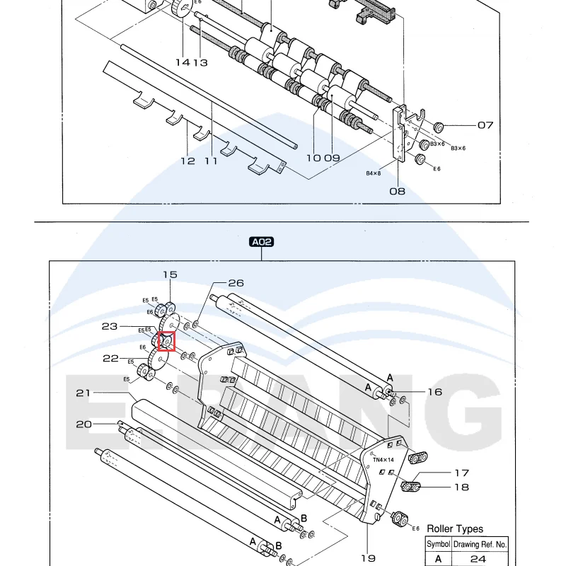 327F1121647 350/355/375 Slot Frame Bridge Connecting Wheel Color Expander Replacement Part Accessories