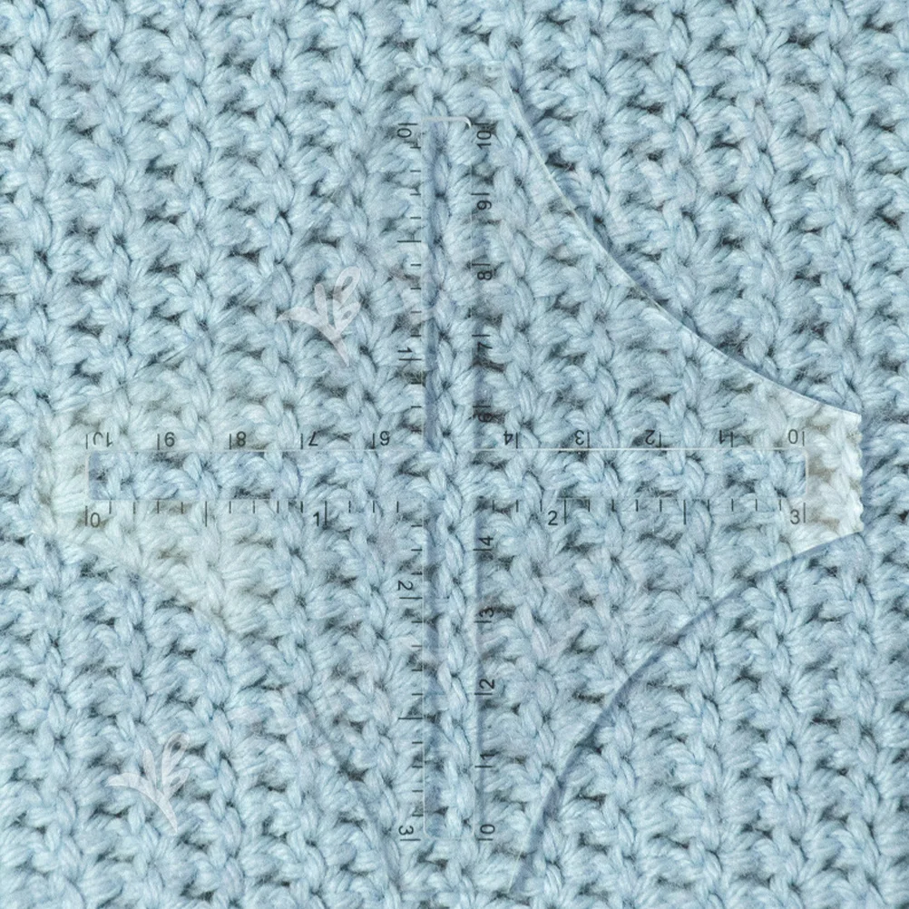 

Sewing For Cutting Fabric Household Quilting Templates Binding Tool Acrylic Clear Scale Durable Knitting Density Ruler Wool