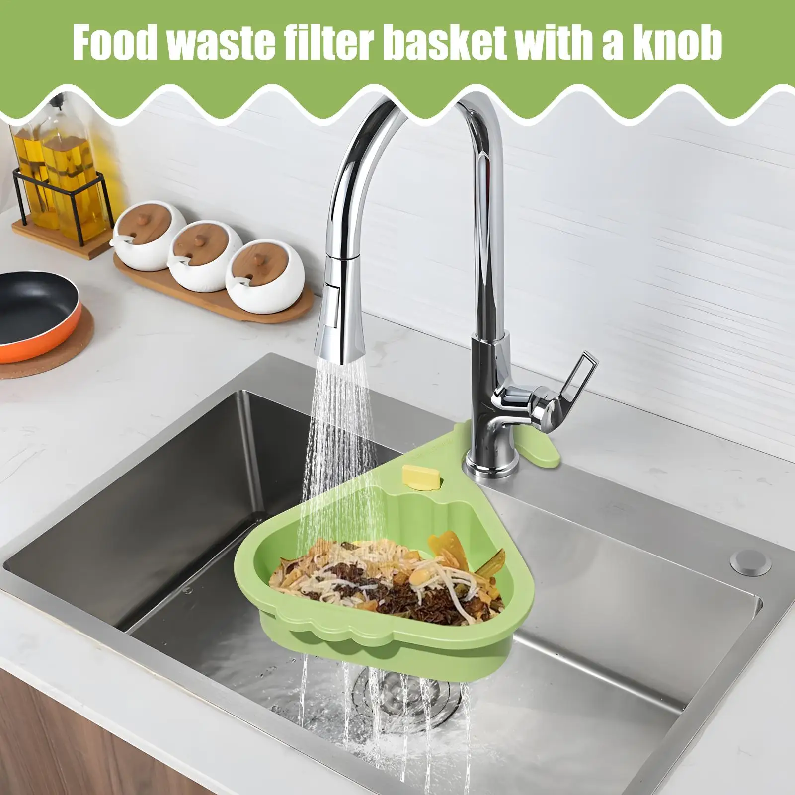 

Sink Food Catcher Basket Giraffe-Shaped Design Kitchen Drain Catcher Corner Filter Basket For Sink For Dormitory Hotel