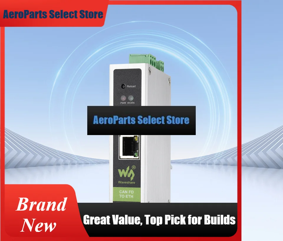 AeroPartsCAN FD To Ethernet Converter Supporting Five Operation Modes With Compatibility For CAN 2.0A And 2.0B Networks