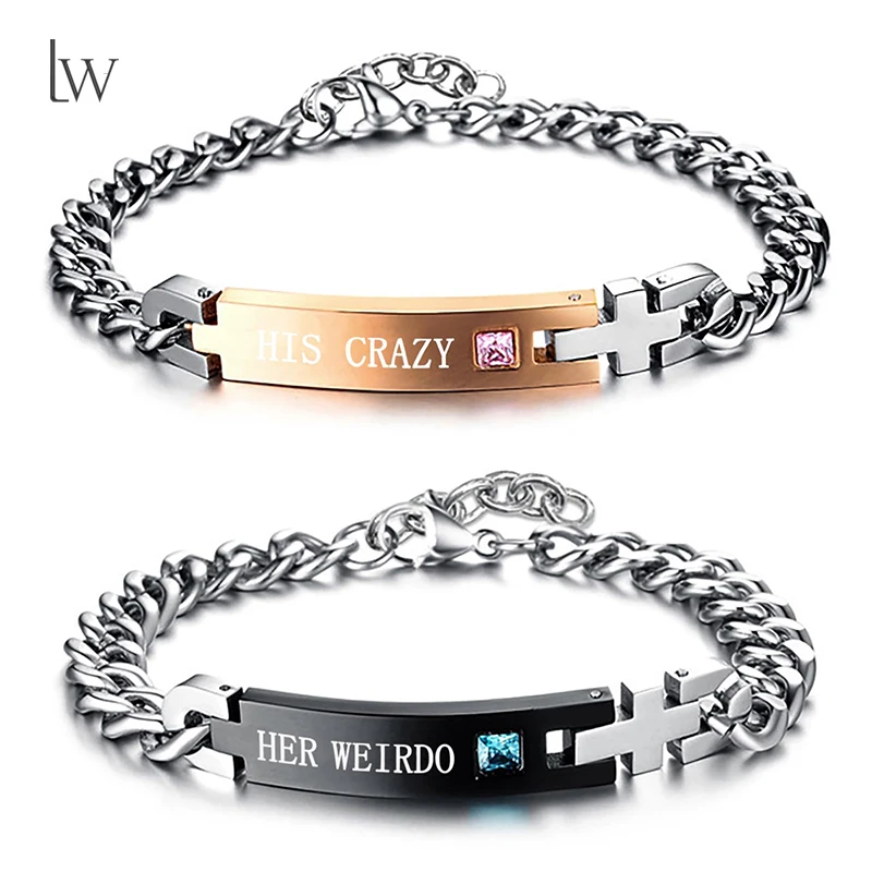 

Персонализированный браслет с именем и идентификатором для мужчин и женщин, кубинская цепочка из нержавеющей стали, индивидуальный браслет с гравировкой текста, браслет