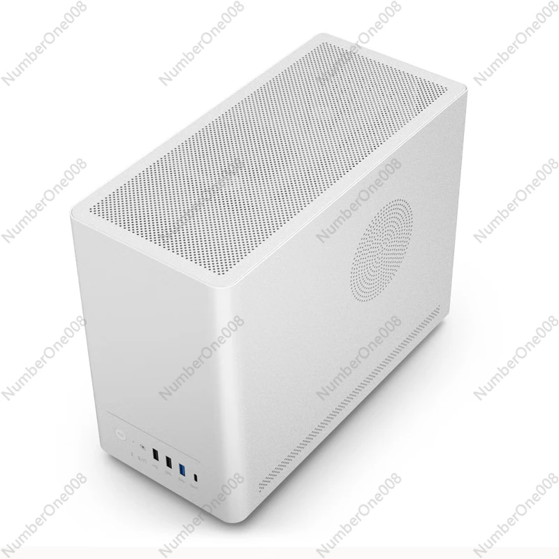 U300 Mini PC Case - for ITX/MATX SFF Desktop Chassis Space-Saving High Airflow USB 3.0 for Office Gaming