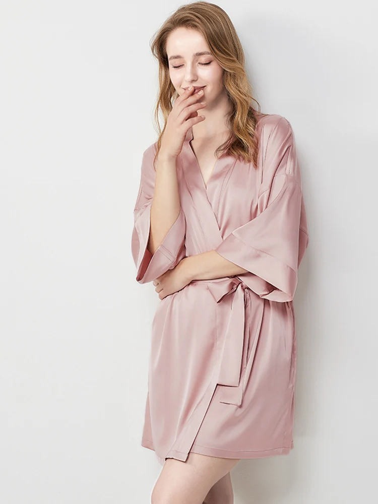 Nova camisola suspensa plus size, conjunto de duas peças de camisola de seda amoreira premium