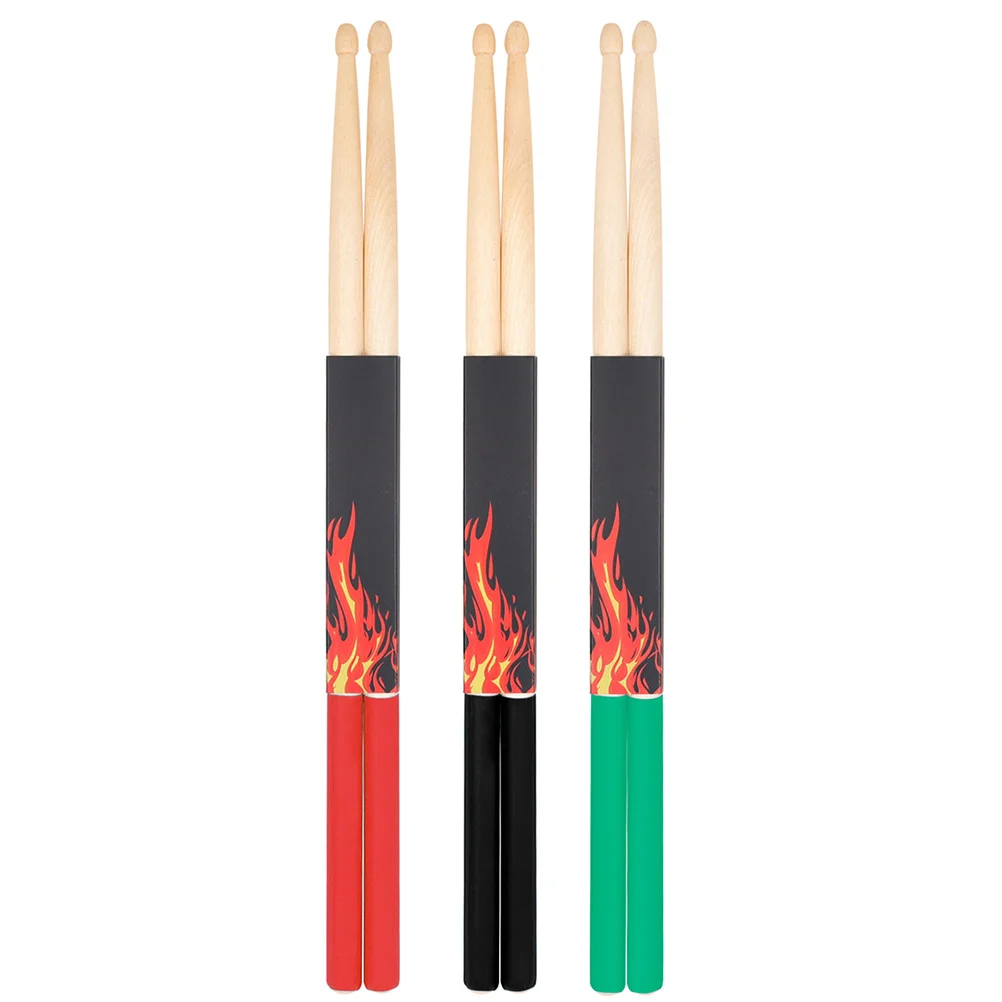 

6 Pcs Drumsticks Maple Supplies Universal Percussion Instrument 5A Non-slip Handheld Wood