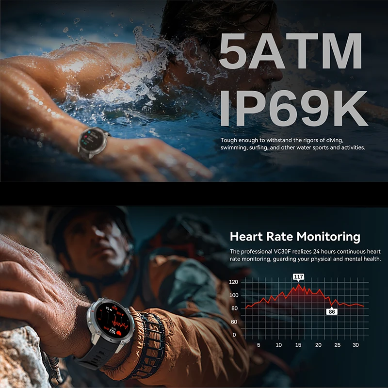 New Outdoor Sports Offline Map Global Six-Star GPS Smart Watch 5ATM Waterproof Fitness Tracker Bluetooth Call Men Smart Watch