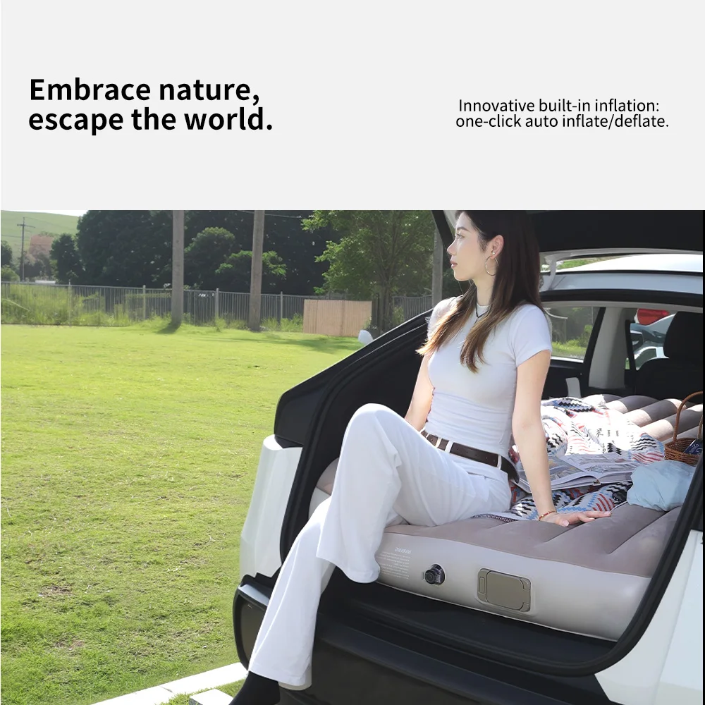 For Tesla Model Y Juniper 2021-2025 Automobile Air Mattress Self-Inflating Mattress Travel Sleeping Bed Tesla Car Inflatable view 5