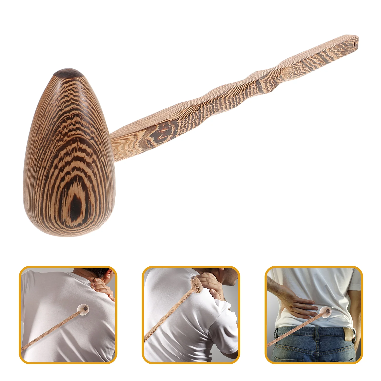 

Wooden Massage Hammer Massager Pumpkin Manual Back Massagers Stick Shoulder Massaging Tool Percussion