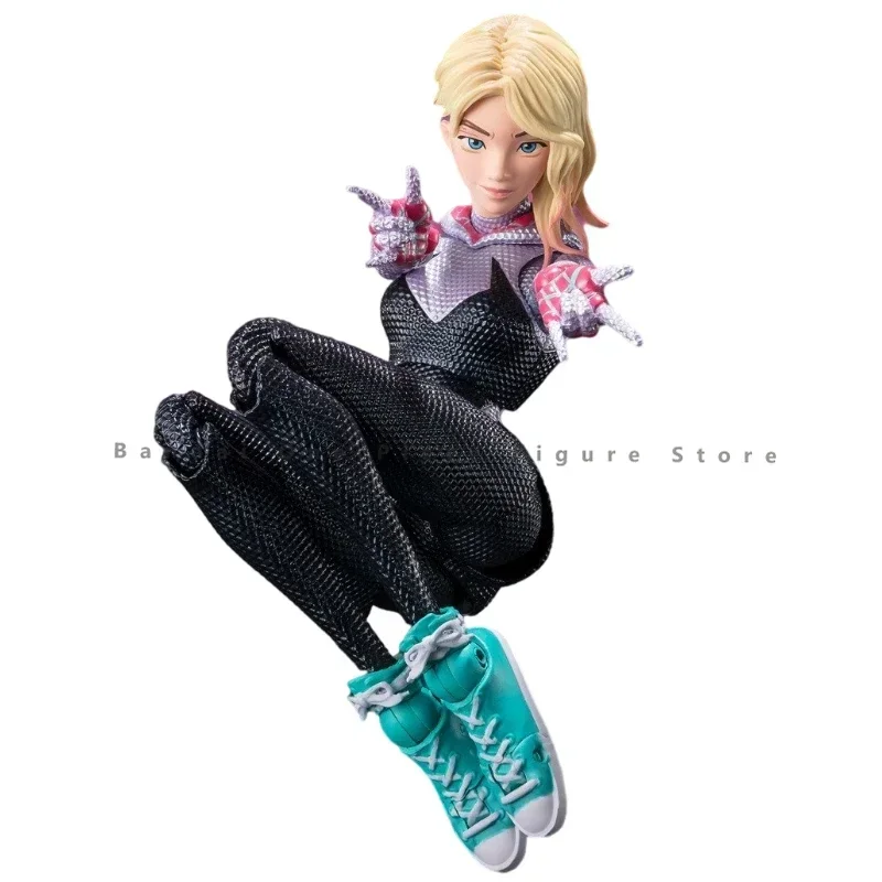 متوفر في المخزون شخصيات الرسوم المتحركة الأصلية من بانداي SHF الرجل العنكبوت جوين ستايسي ألعاب الرسوم المتحركة الهدايا نموذج لهواية الرسوم المتحركة الأصلية