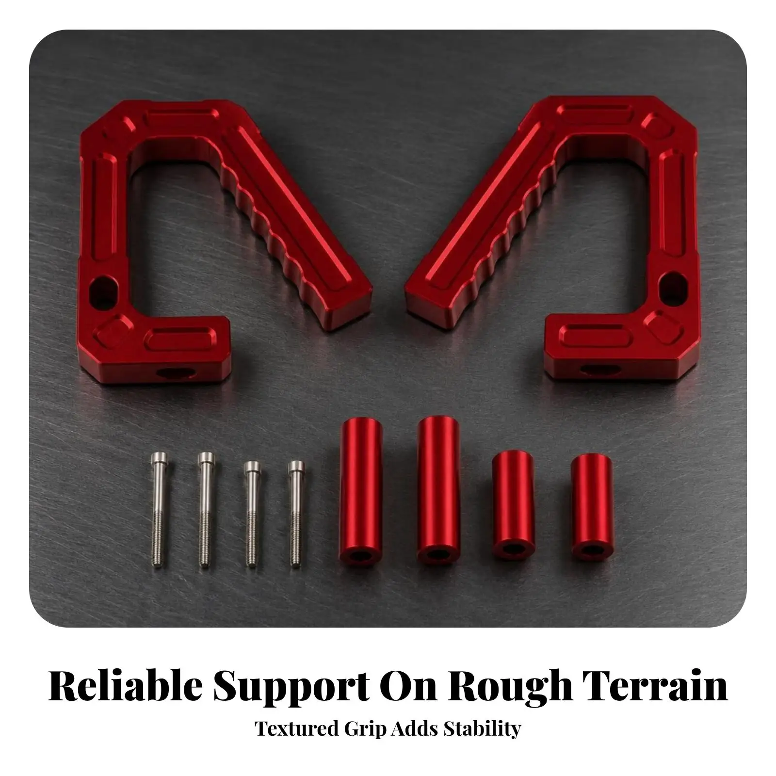 SUV Car Handle Aluminum Pull Handle for Driver Passenger Ergonomic Hand Grip with Non-slip Textured Inner Surface