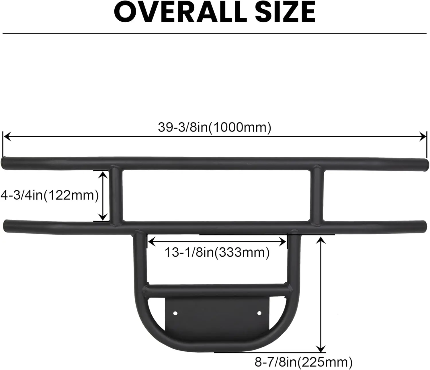 Protective Front Brush Guard Bumper for 1981 and Later DS Golf Carts