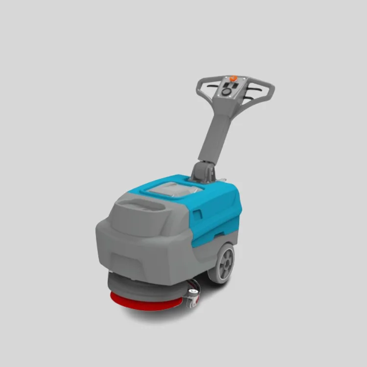 

New Design Floor Cleaning Equipment Mini Walk-behind Compact Floor Scrubber Machine with Battery