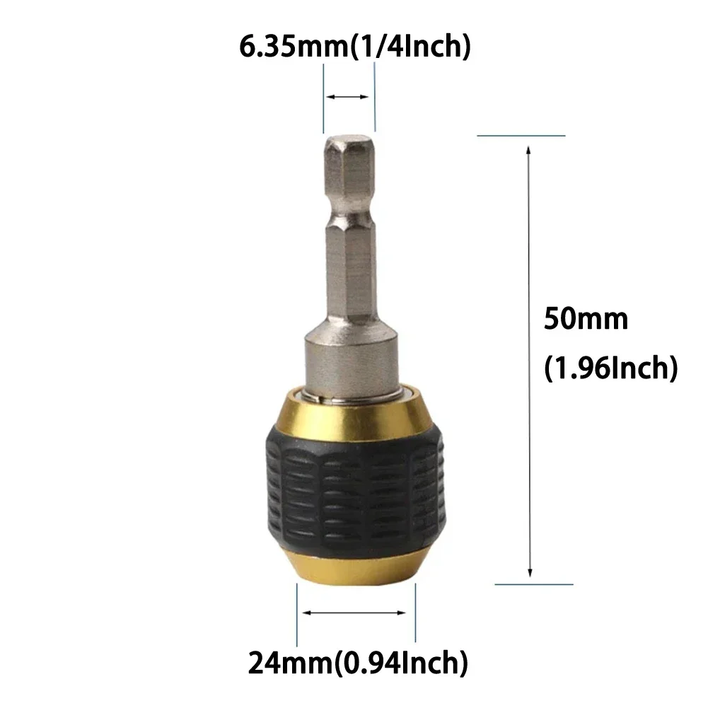 Hot Sale Newest Protable Connecting Rod Quick Coupling 1 Pcs 1/4 In Hex Handle Converter Metal For Electric Drill