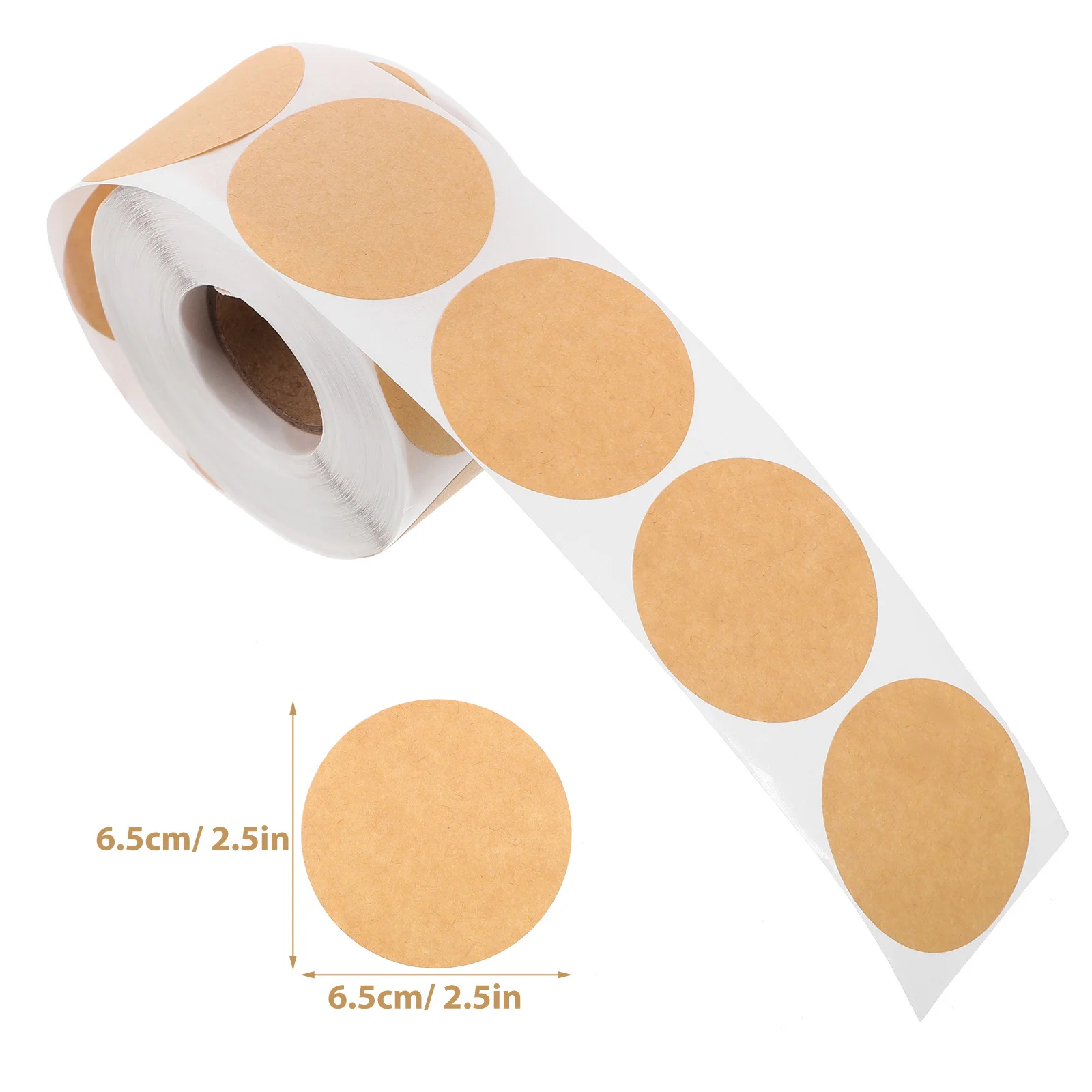 ملصقات علامات اسم ورق الكرافت ذات سطح فارغ لاصق قوي للتعرف السريع في اجتماعات الفصول الدراسية والتجمعات العائلية #4