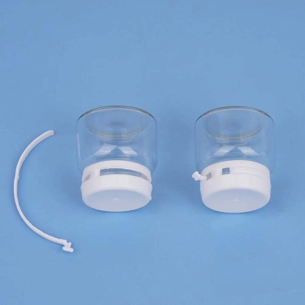 

15Pcs Glass Cream Boxes Empty Cream Bottles Travel Containers Lightweight Portable Lotion Dispenser Jars Compact