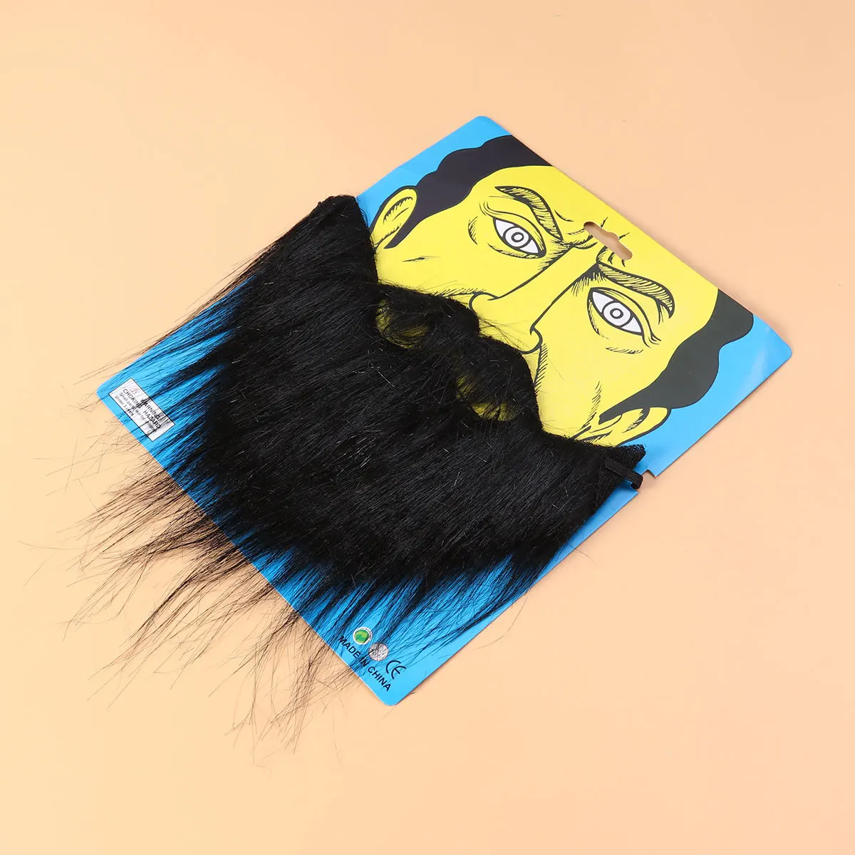 Künstliche Bärte, Halloween-Kostüm, elastisches Band, Party-Requisiten, Zubehör (schwarz), Halloween-Kostüm, gefälschte Bärte