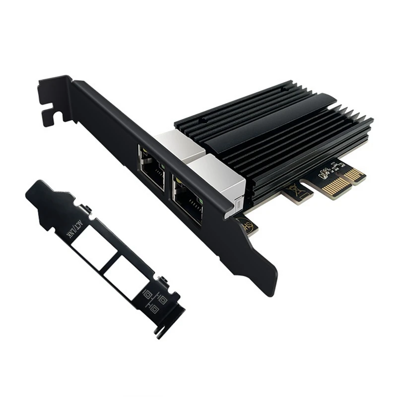 Imagem -04 - Pcie para Placa de Rede Rj45 para Desktop 2500mbps I226-v 2.5g Gigabit Ethernet Portas Duplas 100 Mbps 1000 Mbps 2500mbps