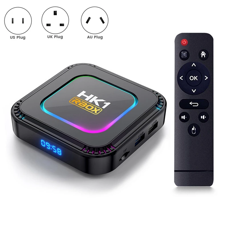 

Smart TV Box Android 13 4+64G RK3528 8K HDR 10 RGB Light With Wifi6 BT 5.0 Voice Media Player TV Box