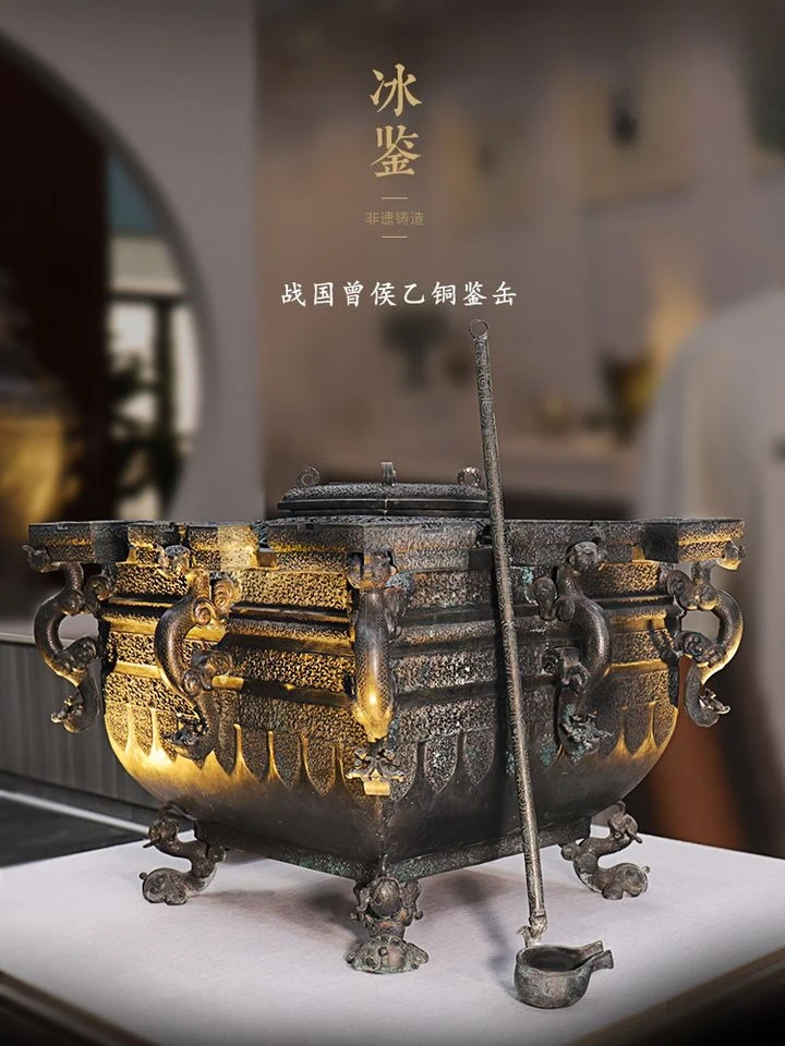 Antique bronze wine container liner removable ancient light luxury ornament