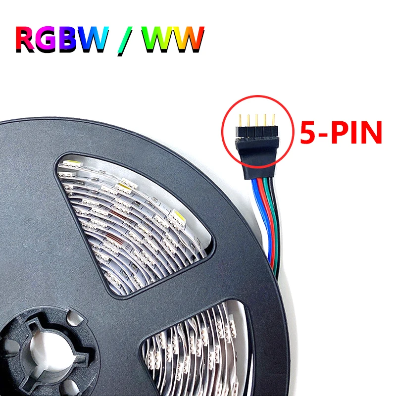 DC 12V RGBW listwa LED RGBWW 5050 RGB 3 kolory w 1 + biały lub ciepły 60 diod LED/M 5M 300LED IP20 65 67 wodoodporna elastyczne światło Bar