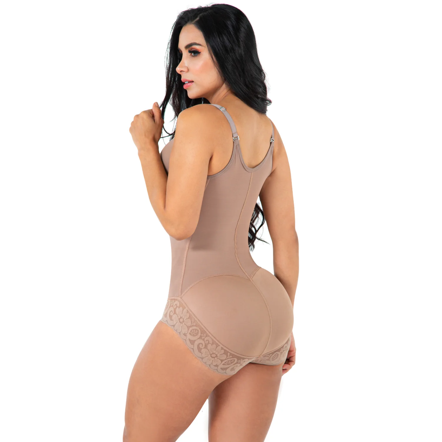Triangle Lace Shapewear Panty Body Shaper With Brassier Women's Chest-Packed Body Shaper Postpartum Post Liposuccion