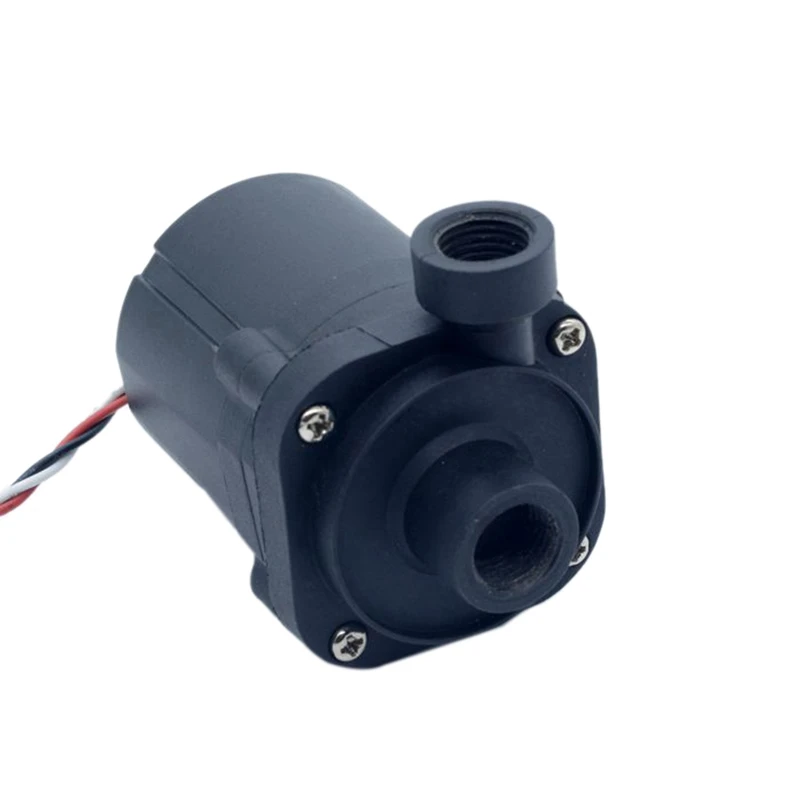 

Простота использования-FREEZEMOD PU-SC600 Компьютерный бесщеточный водяной насос постоянного тока с водяным охлаждением и сердечником демпфирующего вала скоростной линии