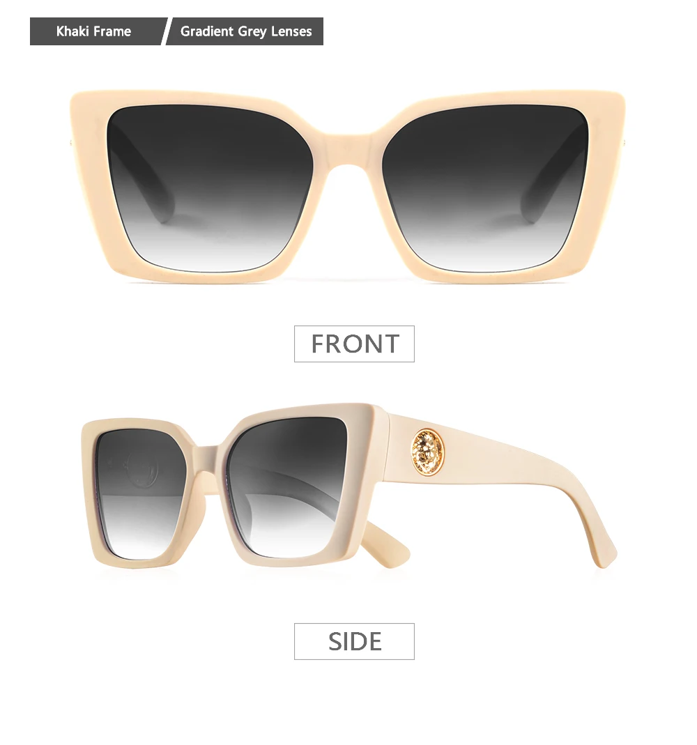 CRIXALIS Trendy Cateye Sonnenbrille Frauen 2025, Mode, Blendschutz, Farbverlauf, Sonnenbrille, weiblich, Outdoor, Reisen, Shades, Damen, UV400 – Detail 10