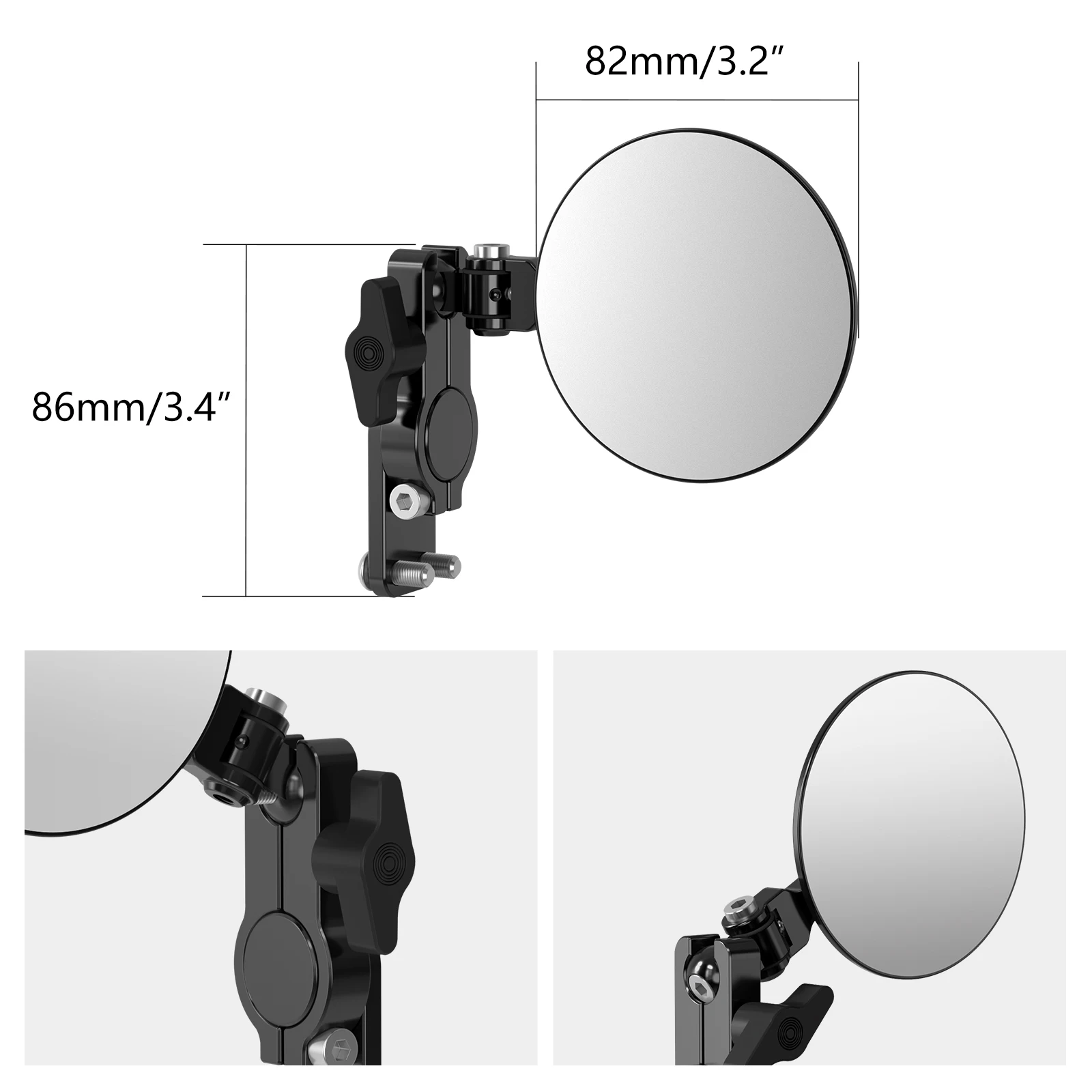 NICECNC Handschutz-Schnellspiegel für KTM Yamaha Honda Bmw Kawasaki Suzuki Triumph Aprilia Ducati Husqvarna Cfmoto Benelli – Detail 10