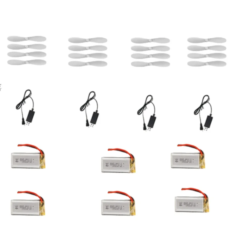 H141 Land Air Motorcycle RC Drone Accessories Battery 3.7V 550mAh USB Line Propeller Parts For H142 2 IN 1 Drone RC Motorcycle