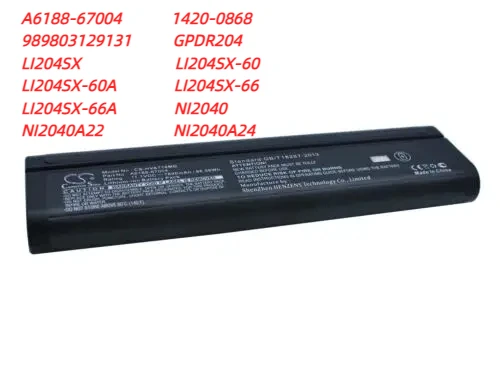 

Battery for JDSU 1420-0868,989803129131,A6188-67004,GPDR204,NI2040PH,NI2040XD24