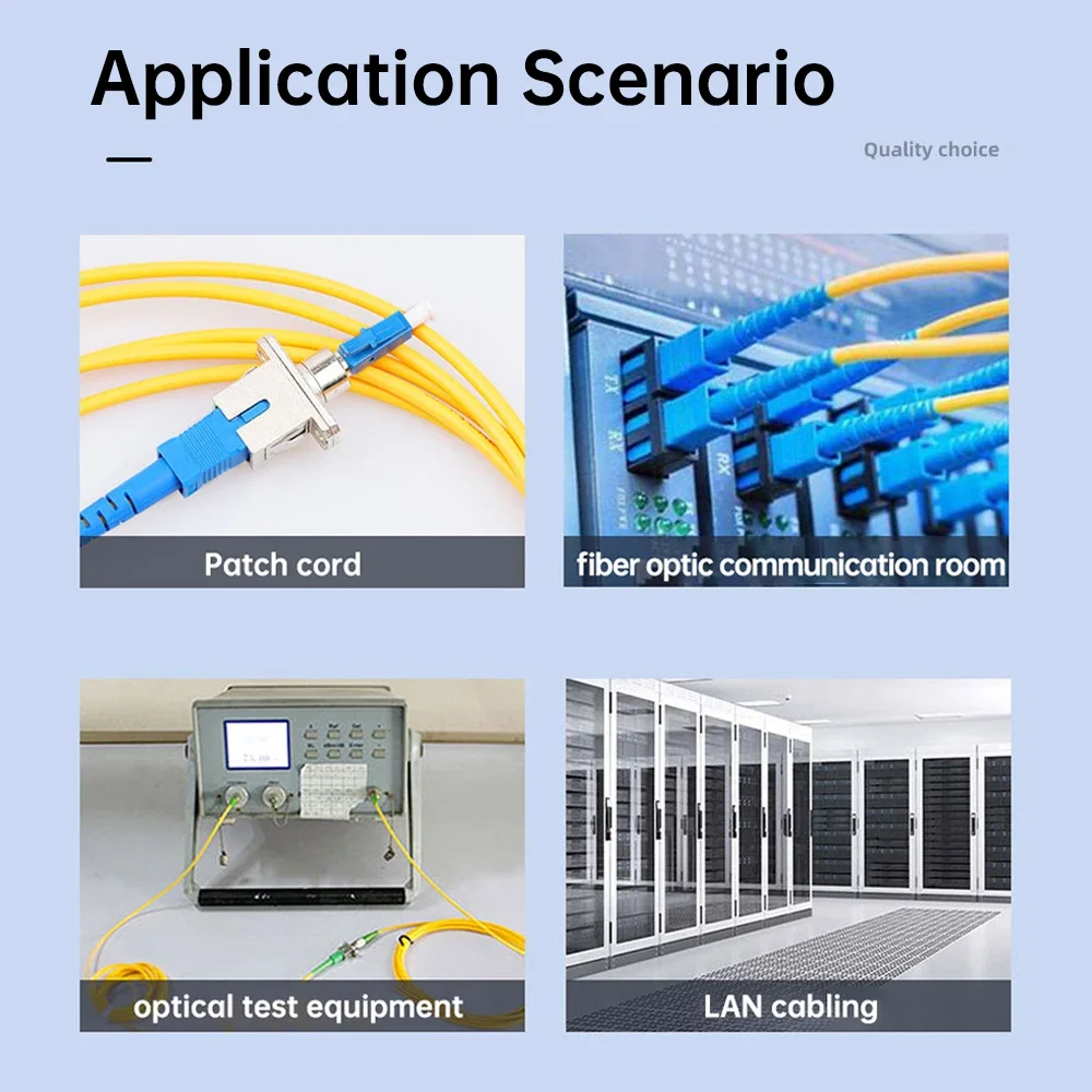 Natalink Adattatore UPC femmina da SC a LC Connettore in fibra ottica ibrida Simplex Adattatore monomodale flangia in fibra per accoppiatore FTTH