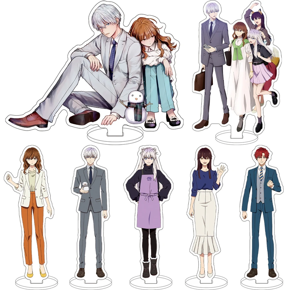 16CM Anime-Figur: Der Eismann und seine coole weibliche Kollegin ‌ ‌ Figur Himuro Hyoude Fuyutsuki Komori Uta Acryl-Ständer Cosplay-Ornamente