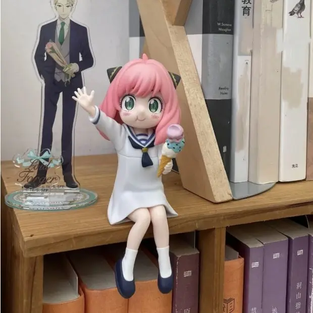 1 pçs família espião anya forger para macarrão prensado figura anime modelo periférico bonito ornamento de mesa presente do feriado estátua coleção