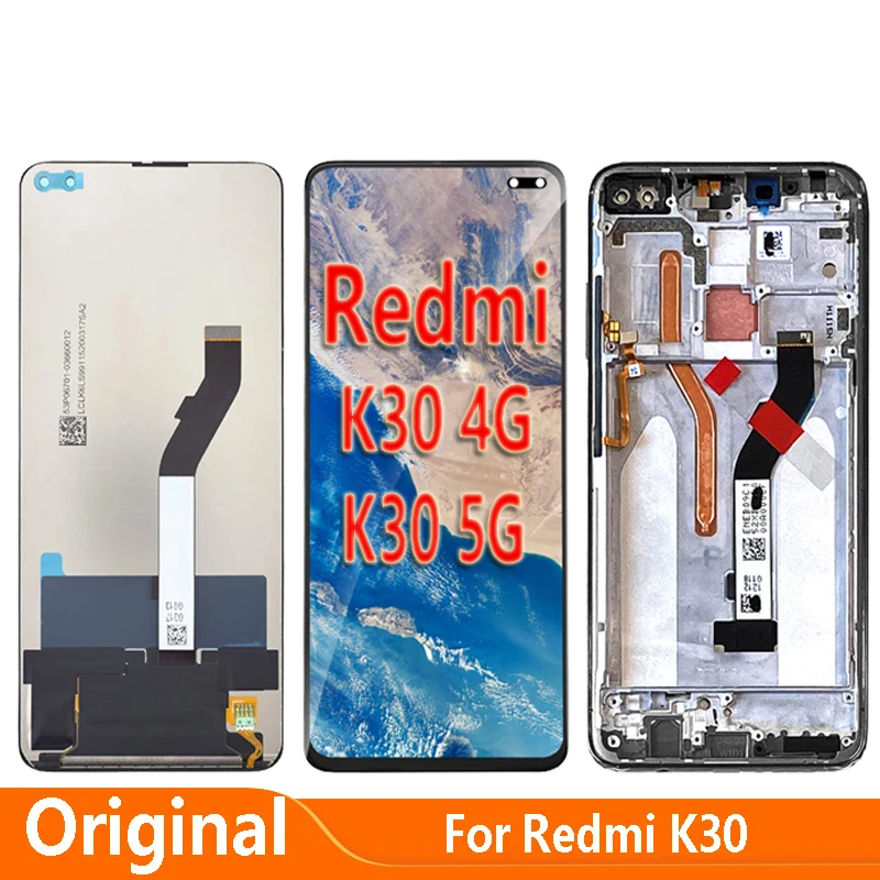 

Original Screen For Xiaomi Redmi K30 4G 5G M1912G7BE M1912G7BC LCD Display Touch Digitizer Screen Assembly Hongmi Replace Parts