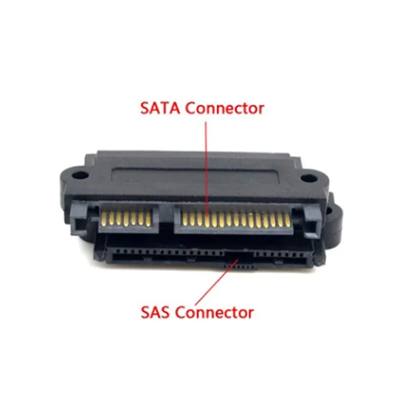 SATA-Festplatten-Raid-Adapter mit 15-poligem 7-poligem + 15-poligem auf SFF-8482 SAS 22-poligem Konverter-Adapter