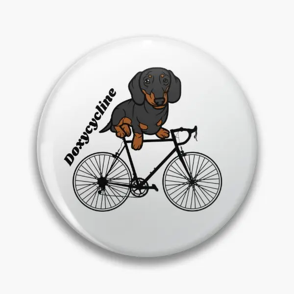 Doxycycline Doxy Cycling  Soft Button Pin Gift Cute Metal Collar Hat Lover Lapel Pin Clothes Funny Women Fashion Creative Brooch