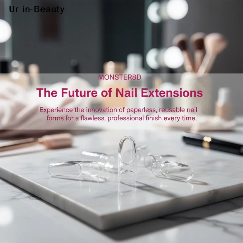 

240Pcs Sandwich Dual Nail Form Mold Reusable Full Cover Mold Gel Nail Art Extension Shaping Tool Almond Coffin Nail Forms