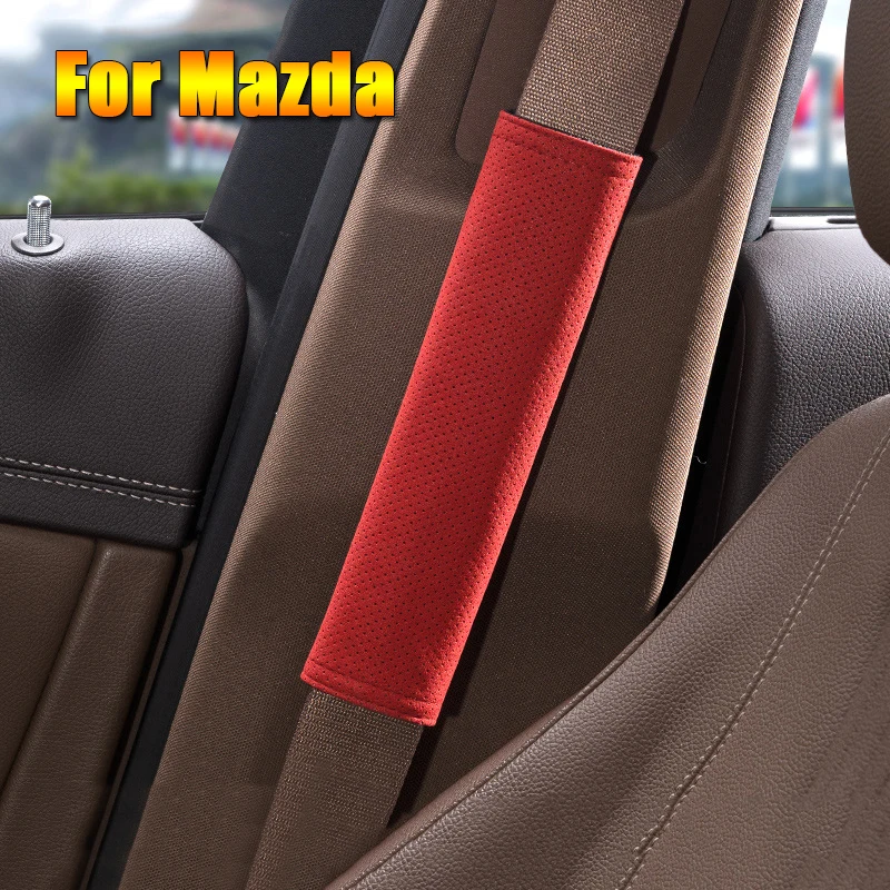 

Car Seat Belt Cover Suede Safety Belt Shoulder Cover Protection Pad For Mazda 2 3 5 6 CX7 CX-7 CX5 CX-5 CX9 CX-9 MX5 MX-5 M6